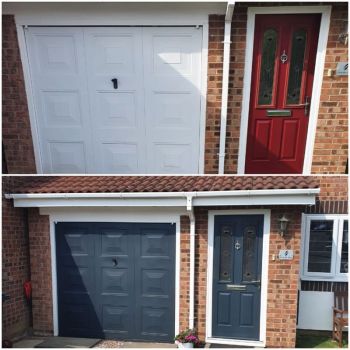26th July 2021 Respray Front Door and Garage Door