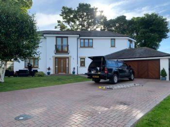 1. Here we have resprayed all window frames and doors plus all the steel railing work to this amazing property in RAL7016 Anthracite grey 